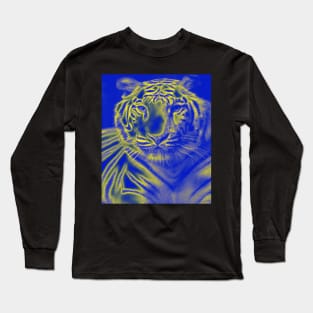 White Tiger from India - Yellow colour Long Sleeve T-Shirt